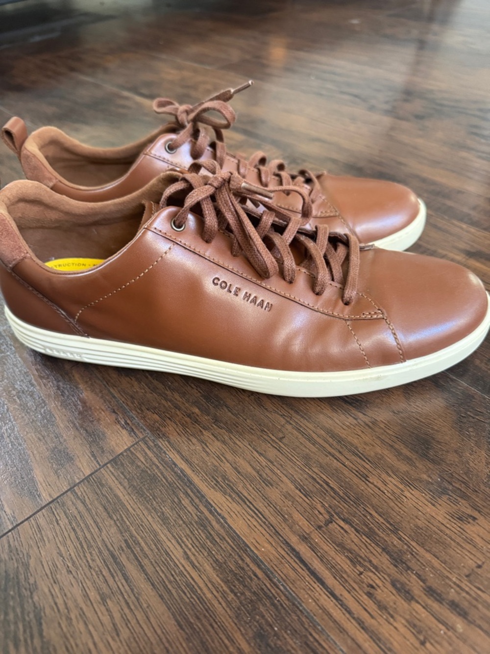 Cole Haan Men’s Chestnut Brown Leather Sneakers